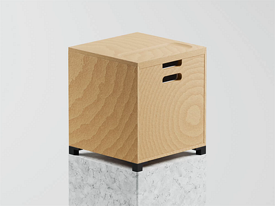 Nightstand 3d 3d animation blender blender3d illustration isometric isometric illustration