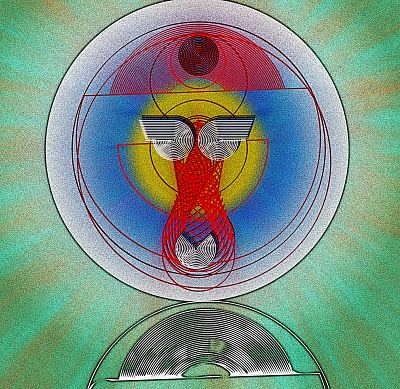 abs babs :: abstract baboon doodle abstract baboon destroyed doodle illustration noise shunte88 vector
