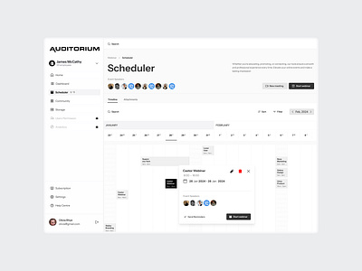 Auditorium Dashboard app branding colour confrence crypto design graphic design icon illustration logo logodesign social typography ui ux vector video app web webinar workshop