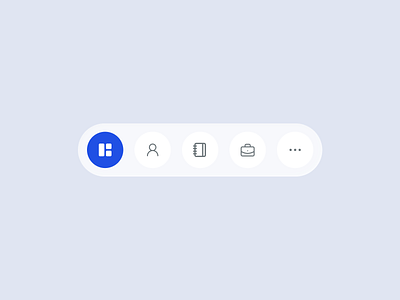 Bottom tab navigation app clean concept design mobile modern ui webdesign