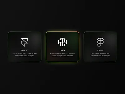 Dark Bento Card bento bento cards card clean dark dark mode darkmode design elements gradient illustration integration layout minimalist product design ui ui design ux ux design whitespace