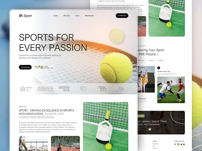 Sport Landing Page antdesk club design landing page efatuix football game homepage landing page soccer sport sport landing page sport website sportcommunity sports sports website sportwebsitelandingpage ui design uiux web design webdesigncommunity
