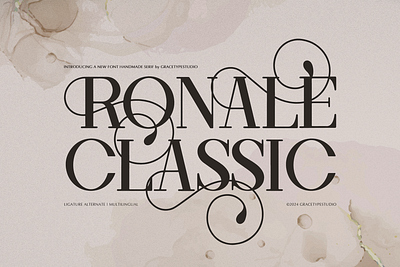 Ronale Classic | Handmade Serif serif typeface
