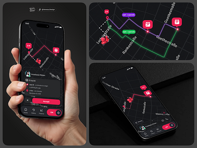 Modern Delivery App — Dark & Light Modes + Visual Identity appdesign brandidentity branding darkmode deliveryapp design dribbble graphic design lightmode logo mobileappdesign moderndesign productdesign typography ui uidesign uiux uxdesign uxui visualidentity