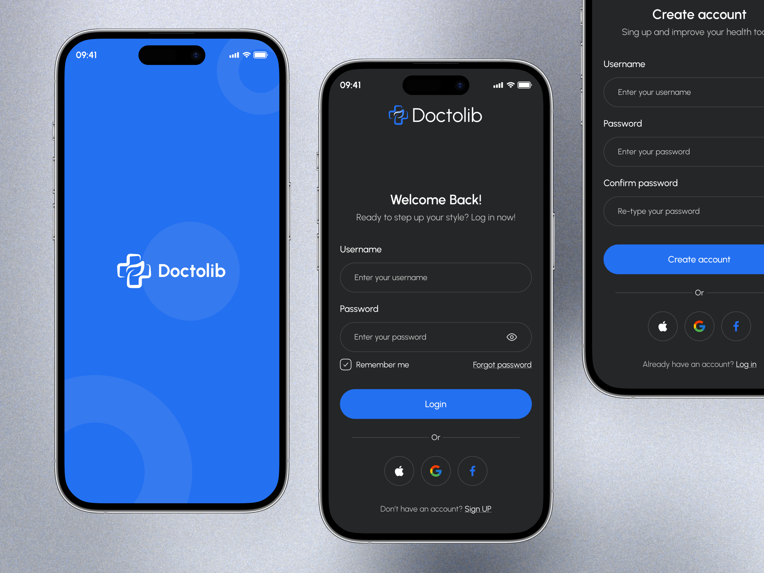 Example of Mobile App Design (Ios, Android)