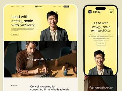 Consul - Business consulting Website business business consulting website consul consulting consulting website design growth landing page ui ux web design website