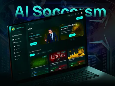 Soccersm - AI Sports ai ai sports design football service sportbet sports sports dashboard ui ux web design website