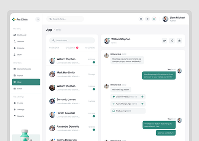 Pre Clinic Messaging Dashboard Design admin dashboard appointment booking booking template clinic admin template clinic management clinic website custom software development doctors website dribbbledesign graphic design healthcare healthcareui hospital management hospital website template medical website template patient dashboard saas ui uxforhealth website template