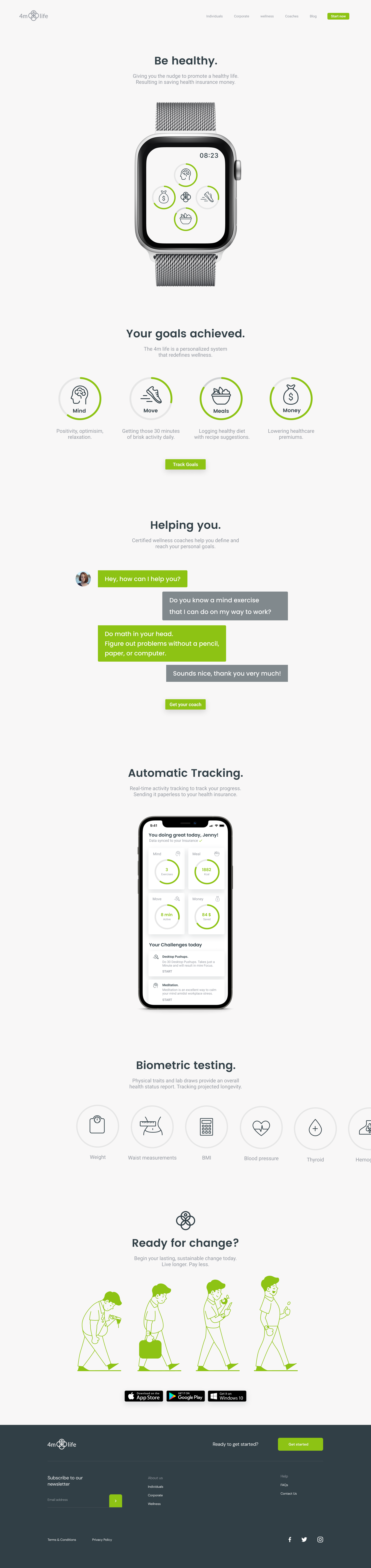 Mobile Health Landingpage fitness gym health health design landingpage medical medical design medical webdesign mobile health workout