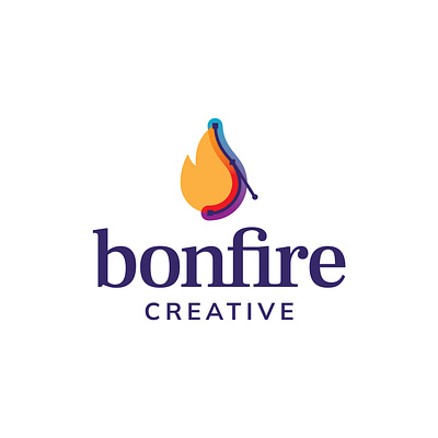Bonfire Creative Logo Concept branding concept design fire logo