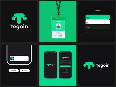 Tegoin Brand Identity ai logo app logo brand identity brand logo branding design fintech logo logo design logo mark logotype minimalist logo modern logo print saas software startup t logo tech logo technology logo