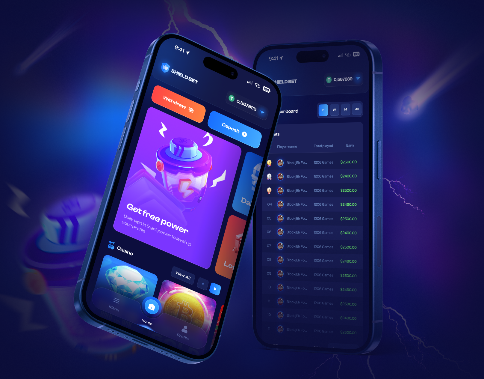 Leaderboard & Casino Homepage - Casino App app design bet betting casino casino app casino app design casino homepage casino interface casino leaderboard casino mobile app crypto casino gambling gambling app gambling design gambling mobile design leaderboard online casino slots staking