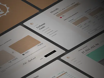 Exchange Funds application exchange funds fintech startup swap funds visualization wealth management