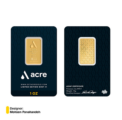 Designing trust you can hold in your hand. design gold minimal modern mohsenpro packaging premium