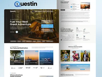 Questin – Travel & Tour Agency Elementor Template adventure agency booking coral design destination elementor landing page landingpage tour tour guide tourism travel travel agency travel blog trip ui vacation webdesign wordpress