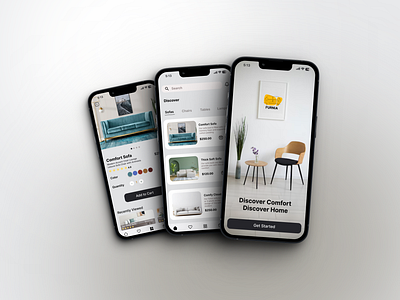 Furniture Shopping App appdesign creative dailyui creative ecommerce furnitureapp interactiondesign productdesign interactiondesign shoppingapp uidesign appdesign uxdesign uidesign appdesign