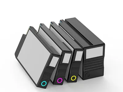 Ink cartridges -3D rendering 3d
