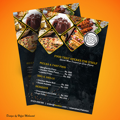 Restaurant Menu Design graphic design menu design poster typography