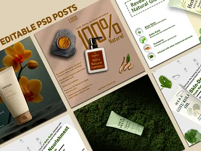 Natural Product Promotional Post Design amazon product design clean layout eco friendly design ecommerce post etsy product design marketing post modern design natural product organic product promotional design shopify post design social media post