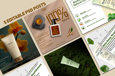 Natural Product Promotional Post Design amazon product design clean layout eco friendly design ecommerce post etsy product design marketing post modern design natural product organic product promotional design shopify post design social media post