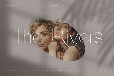 The Rivers - Modern Sans Font branding font classy font clean font display elegant font fancy font headline logo font modern sans sans font stylish font the rivers modern sans font thin font trendy font