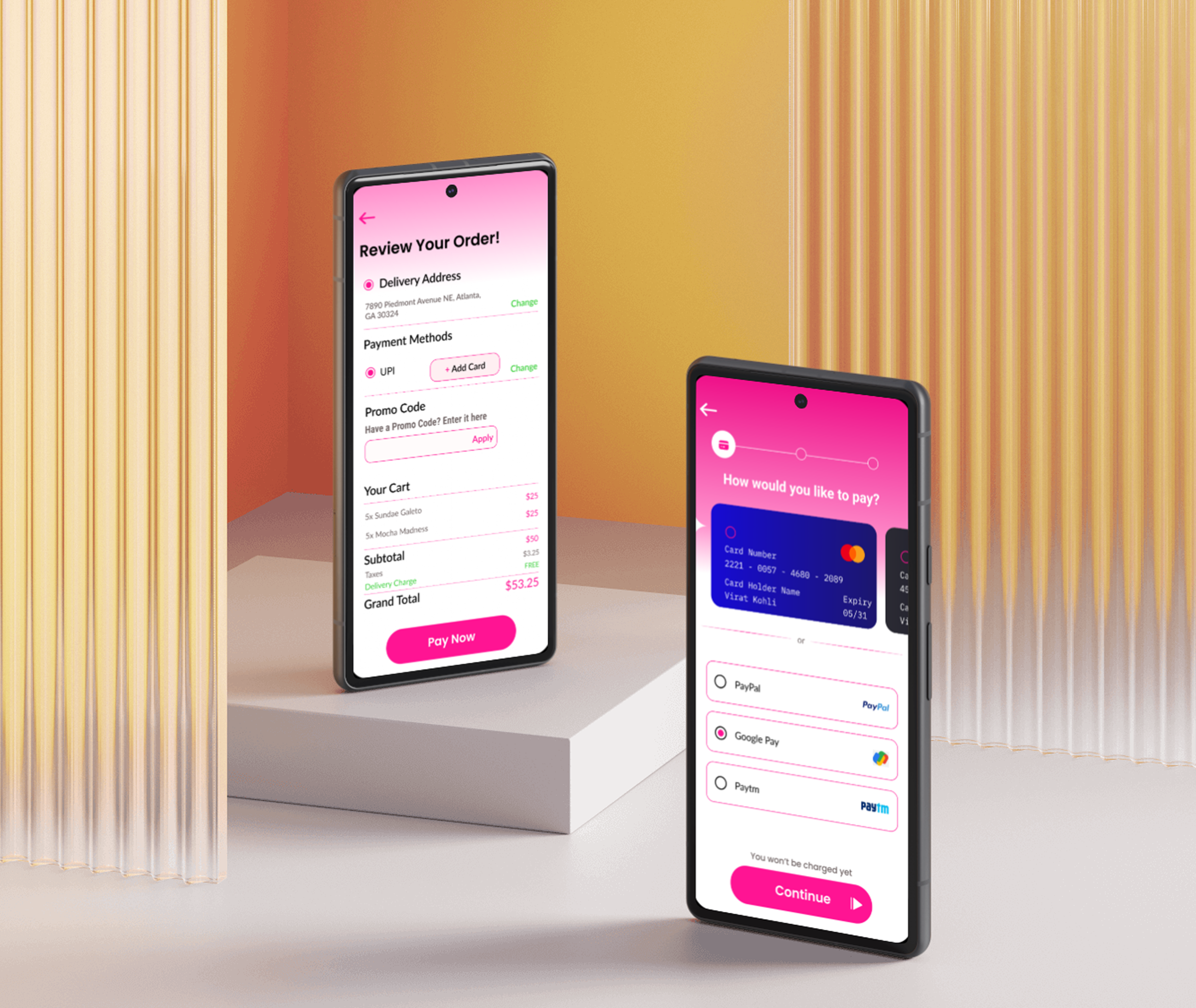 Example of Website Design, Mobile App Design, UI/UX