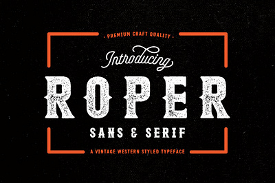 Roper Font Family - 70% OFF andrew footit bold display font distressed font letterpress poster retro roper font family 70 off serif sans typeface vintage western