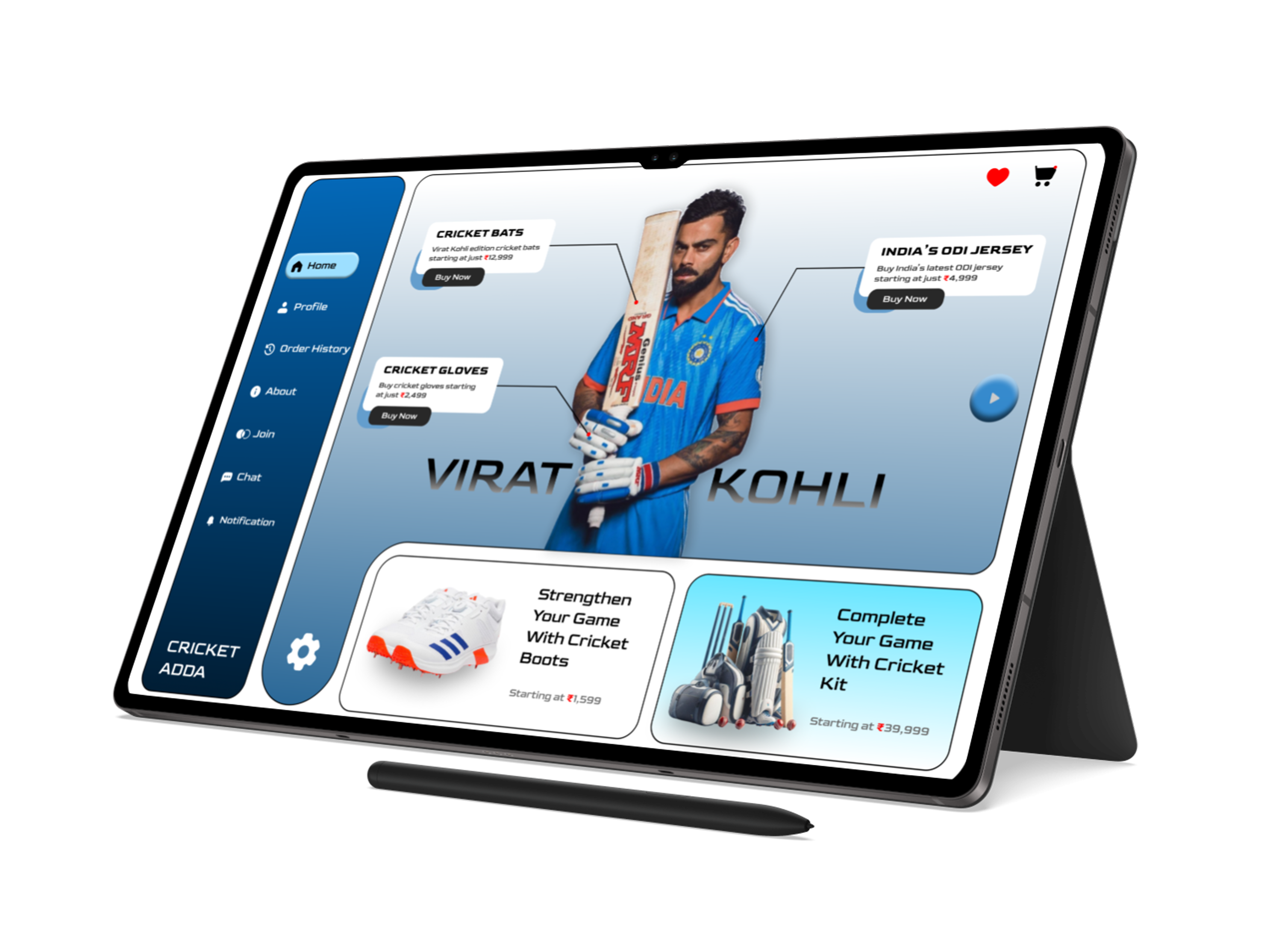 Cricket Adda - Turn Your Cricketing Dreams into Reality branding design ecommerce figma graphic design illustration logo mobile app design mobile ui ui uiux ux uxui vector visual design website website design website ui