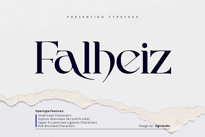Falheiz - Western Classic Typeface classic typeface display font fancy font fasionable font logotype magazine font poster typeface serif font stylish font wedding font western font