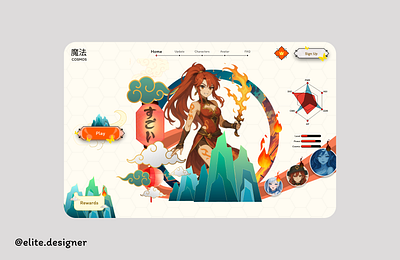 Game UI Design branding design figma framer game game ui graphic design illustration logo mobile app design mobile ui trending ui ux vector website website design website ui