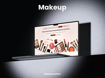 Glow & Glam - Landing Page figma landing page makeup prototyping ui uiux prototyping ux ui design website design