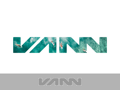 Vann brand identity branding icon logo logotype mark minimal ocean sports surf surfing wordmark