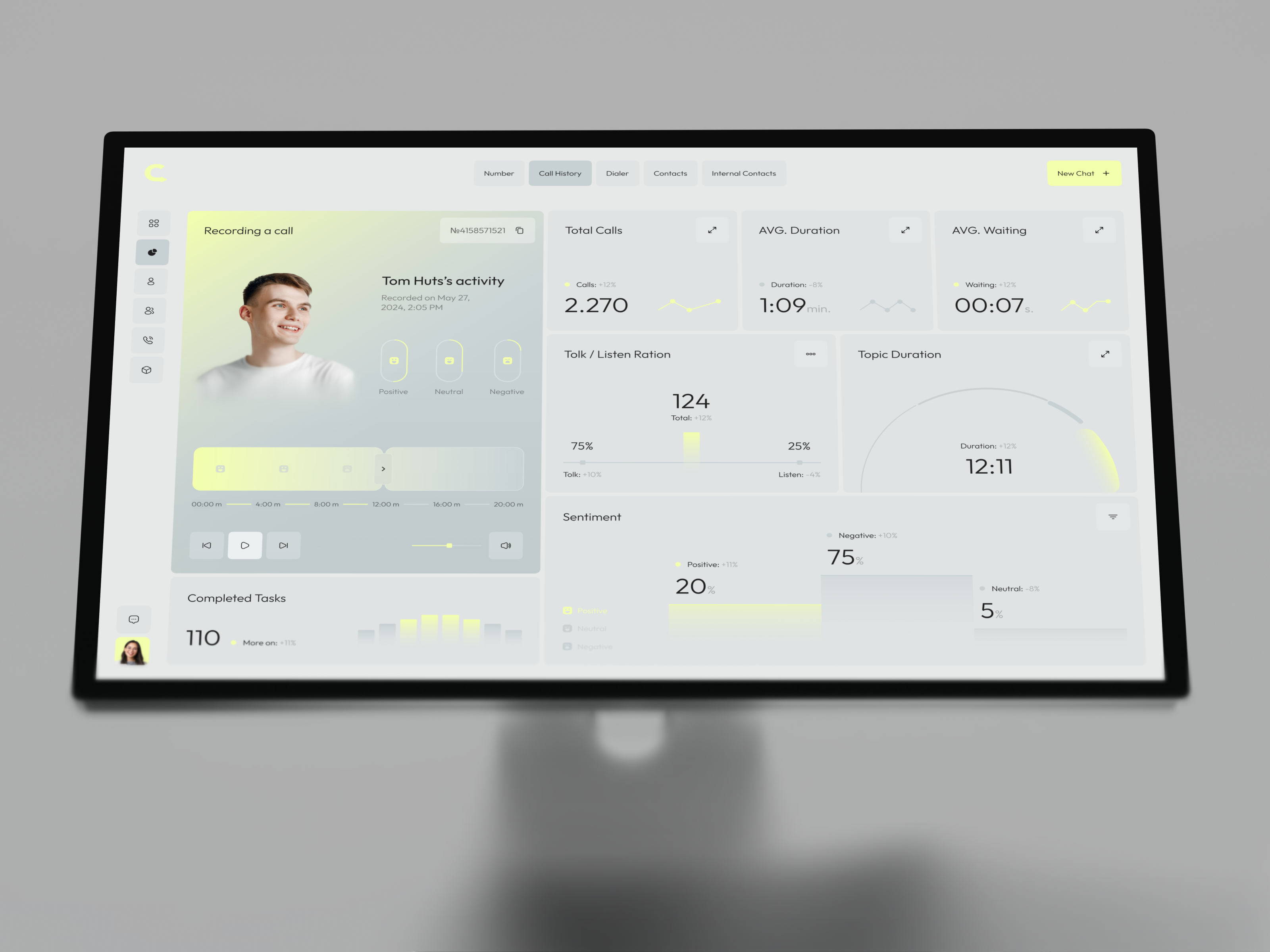 Convox SaaS - Call Center Dashboard ai app app design b2b call center centre crm dashboard design interface platform product report saas software ui ux web web app