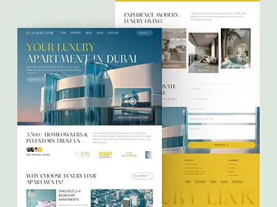 Full Luxury Villa Showcase Landing Page – Real Estate Website luxury property website real estate landing page real estate uiux ui uiux uiuxdesign ux villa showcase webdesign