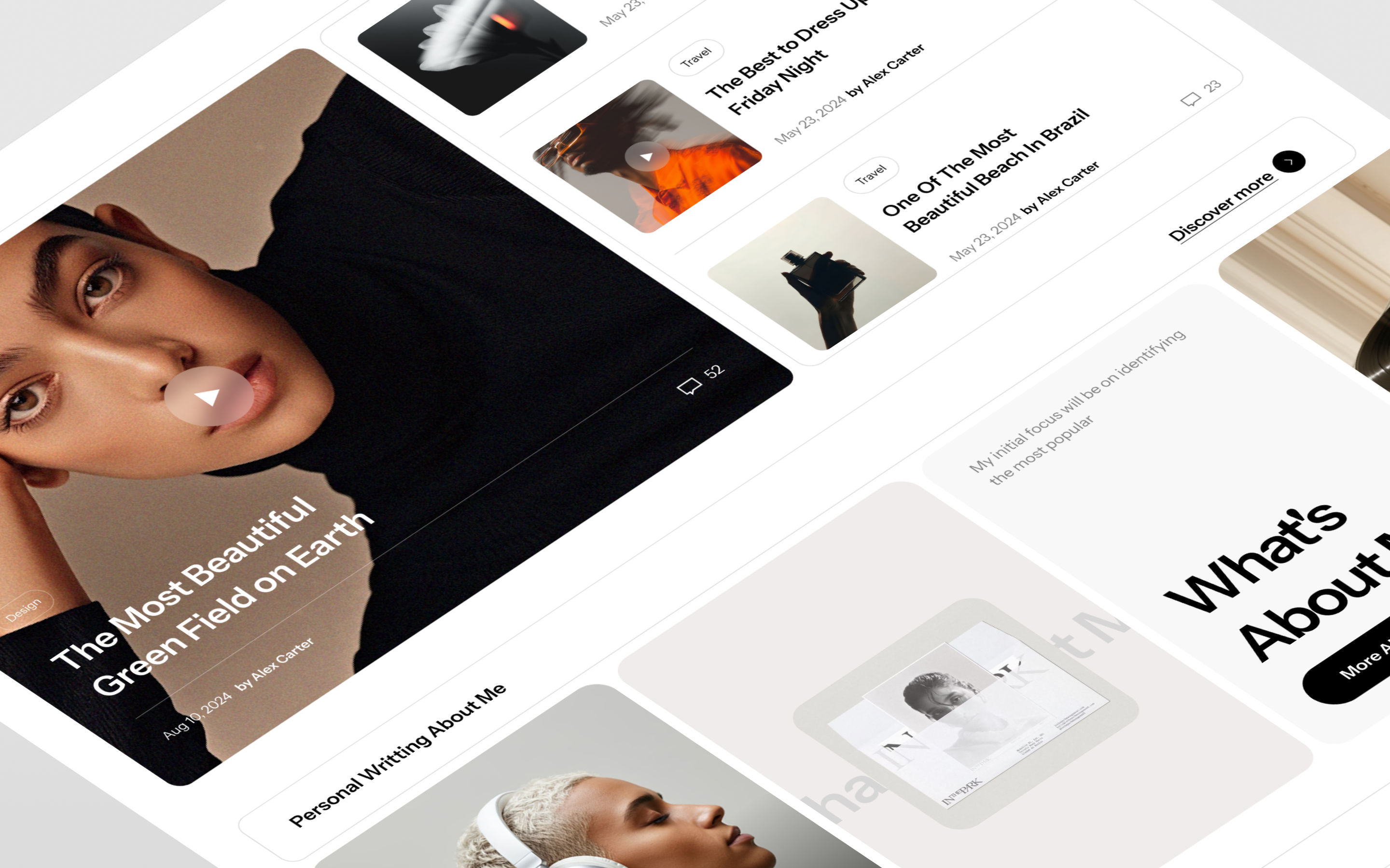 Ceilor - Personal Blog Webflow Site blog minimalist personal portfolio ui visual web webflow website