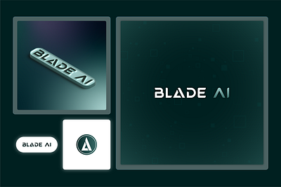 Blade AI branding and logotype branding graphic design logo