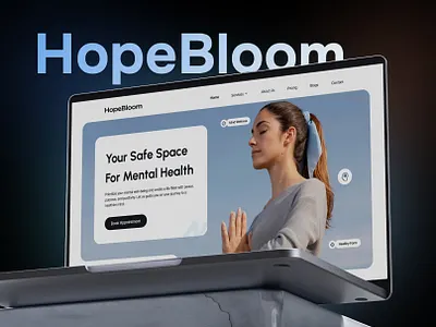 Mental Health Website Design branding design healthtech homepage interaction landing page landingpage mental health mental health website mindfulness psychology startup therapy startup wellness