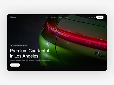 Premium Car Rental Website Template car rental template ui design web design website template