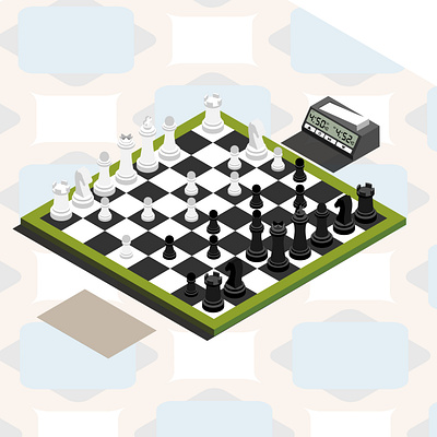 Board Game Isometric Illustrations board game chess graphic design illustration isometric ludo monopoly vector vector art vector illustration