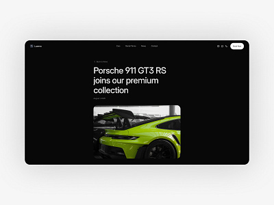 Premium Car Rental Website Template car rental template design framer design hero section landing page ui web design