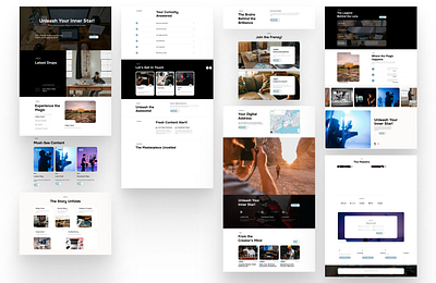 Portfolio Website UI Concept griddesign