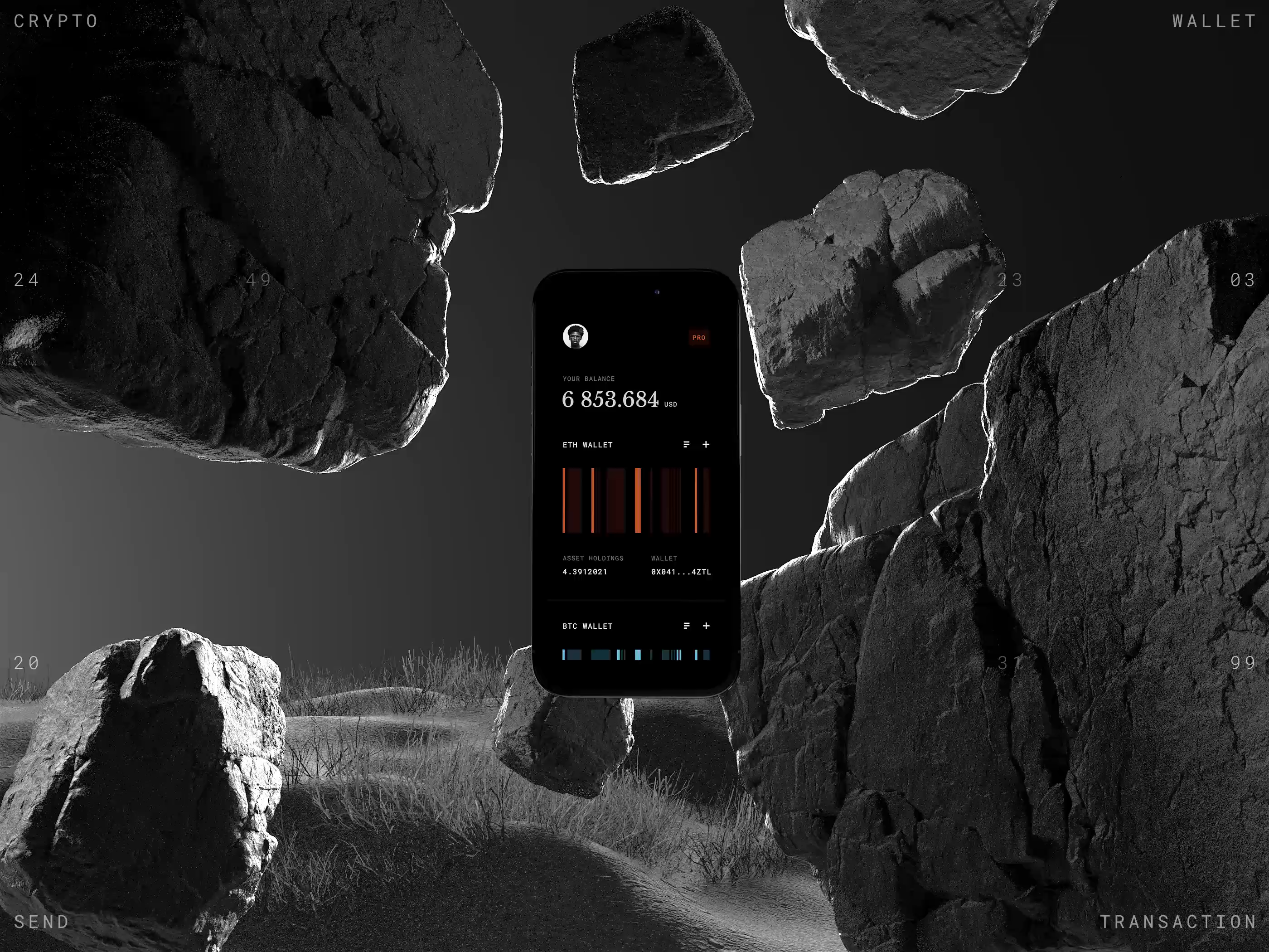 Crypto wallet - send transaction - animation 3D by Andrey Rybin on Dribbble