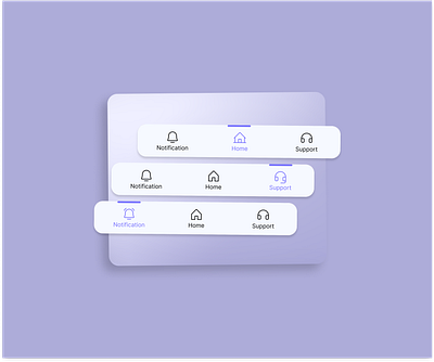 Minimal Navigation Bar UI appdesign dashboard default home icon modern navbar navigationbar phone press purple ui uidesign