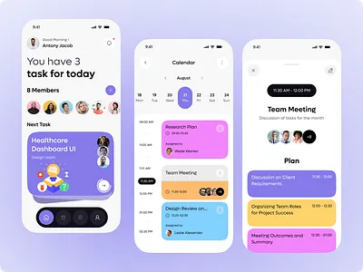 Task Management Mobile App – Stay Organized, Stay Productive app detail task digital product ios list task management mobile app mobile design planer product design productivity professional project management respinsive design saas task task management task manager to do list uiux