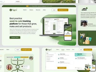 Figgro – Seed-to-Sale ERP Website Design business management tools erp website design figgro figgro website manufacturers platformdesign sales website seedtosale uidesign uxdesign