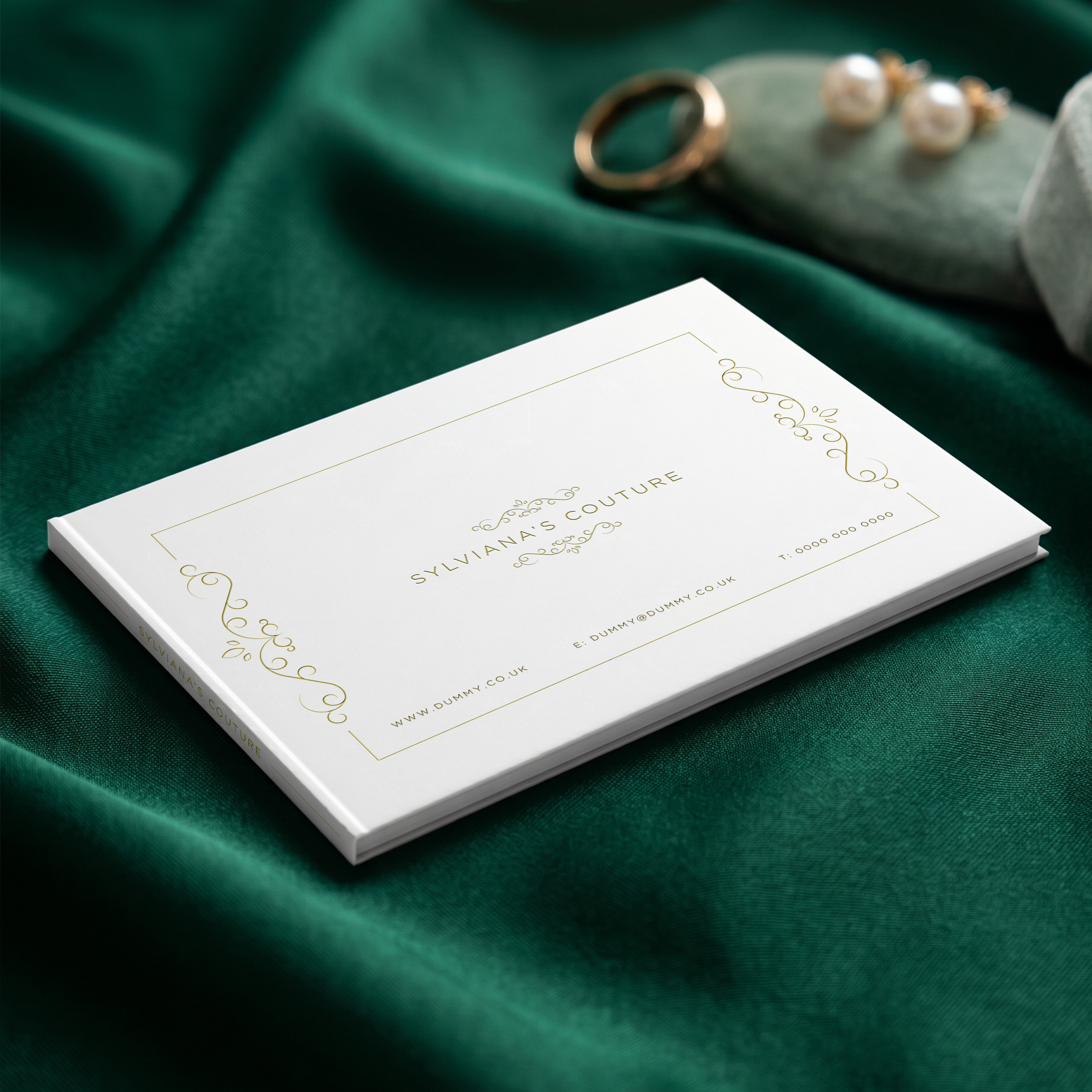 Logo and booklet design for Sylviana's Couture booklet booklet design bridal fashion bride couture elegance elegant elegant branding fashion graphic design groom luxury luxury branding luxury design visual design visual identity wedding wedding booklet wedding couture wedding gown
