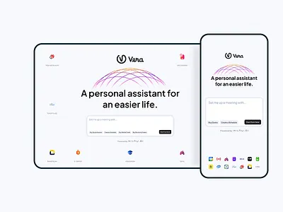 Vera – Smarter Living, Simplified ai branding design figma logo ui uidesign uiux ux webdesign