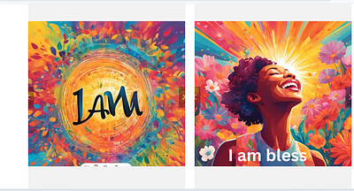 I AM, Daily Affirmation Colouring book app branding design graphic design illustration logo typography ui ux vector