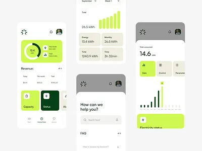 App Design: Solar Power Tracker app appdesign cleanenergy cleanui conceptdesign datavisualization energyapp interface layout minimaldesign mobileui productdesign renewableenergy solarapp ui uidesign uiux ux uxdesign