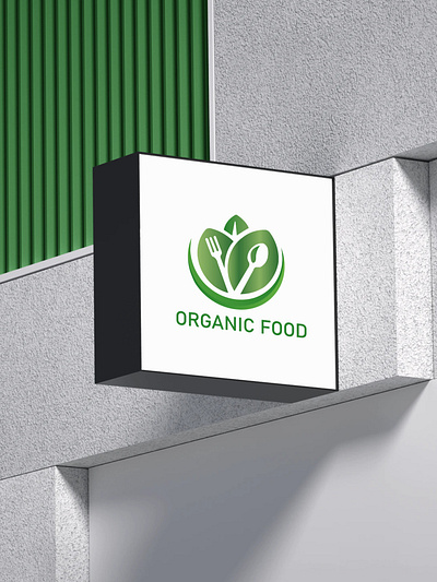 Fresh & Healthy – Organic Food for a Better Life brand logo custom logo food logo graphic design illustrator logo design logo type logos minimalist organic food photoshop